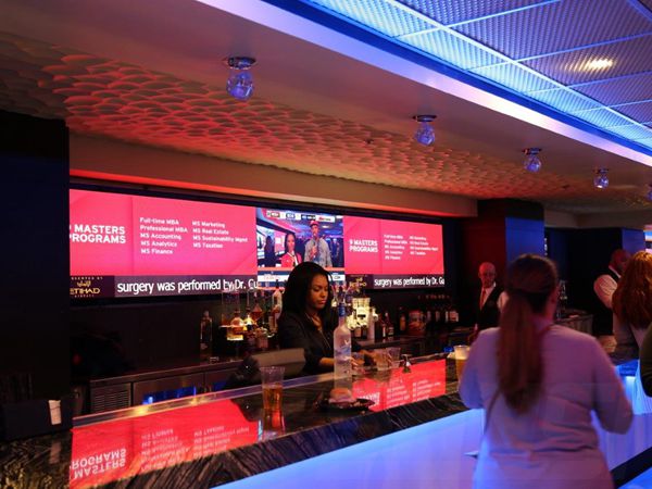 美國華盛頓訓練俱樂部室內全彩led顯示屏