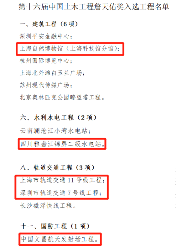 詹天佑獎，也是中國土木工程設立的最大獎項。