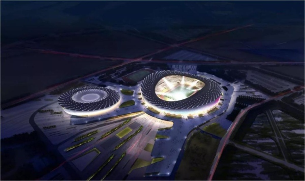 青島市民健身中心場館：圖片來源網絡