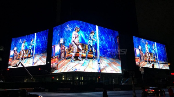 Figueroa，洛杉磯，加州戶外弧形大屏