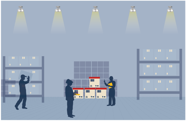 傳統工業照明光環境 燈具全開(無調光)