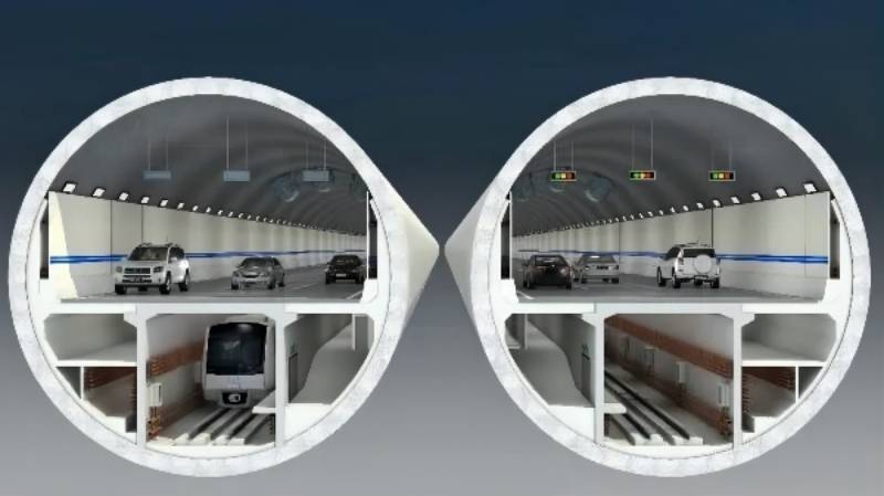 工程線路全長4760米,隧道長3890米。設(shè)計為雙管雙層公軌共建,上層為雙向六車道公路,下層為軌道交通,屆時開車最快5分鐘可穿越黃河,乘坐地鐵2.5分鐘可穿越黃河。/圖片來源網(wǎng)絡(luò)